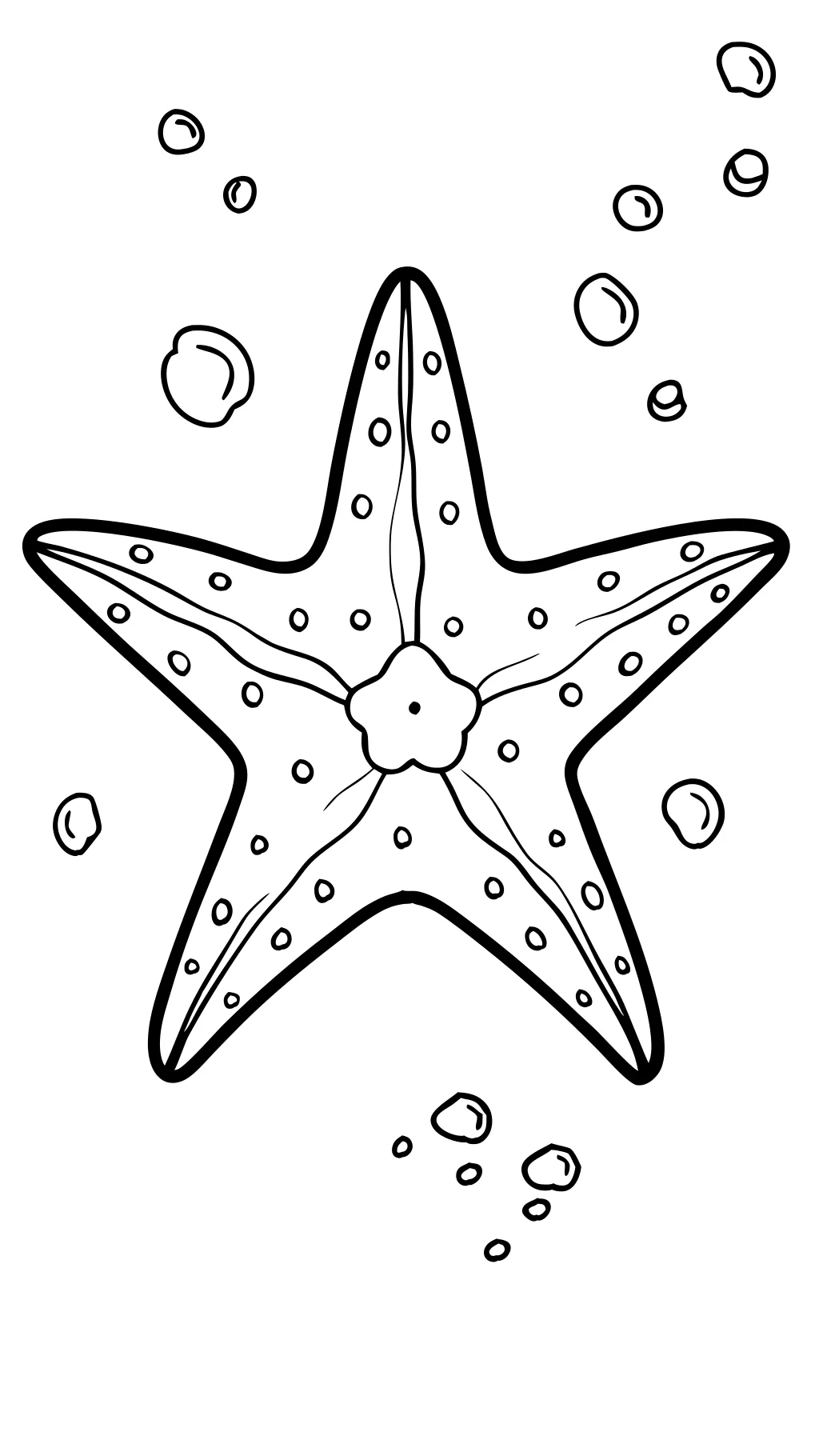 starfish coloring pages